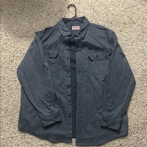 Men's Grey Button-Up Jacket